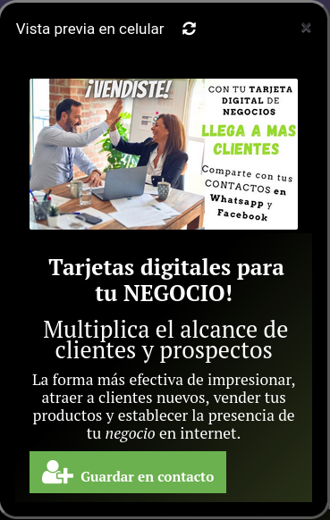 tarjeta digital presentame tarjeta digital presentame